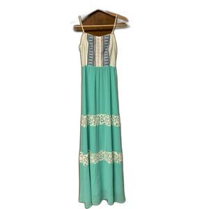 Champagne & Strawberries Maxi Dress Size Small